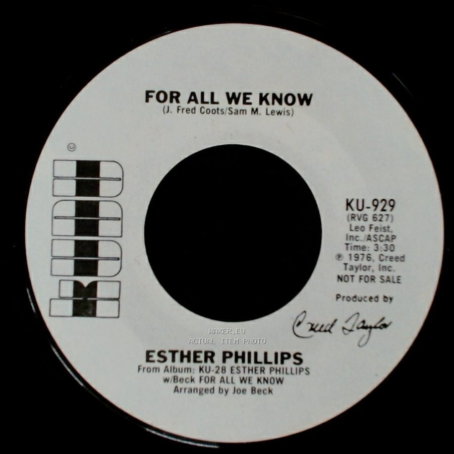 Esther Phillips - For All We Know / For All We Know side B