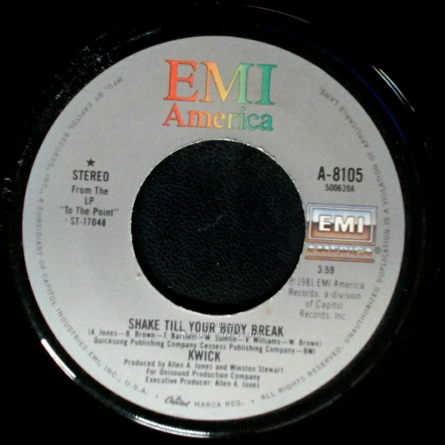 Kwick - I Choose You / Shake Till Your Body Break side B
