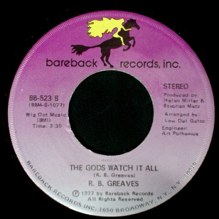 R. B. Greaves - Who's Watching The Baby (Margie) / The Gods Watch It All side A