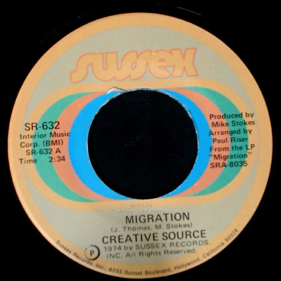 Creative Source - Migration / I Just Can't See Myself Without You side B