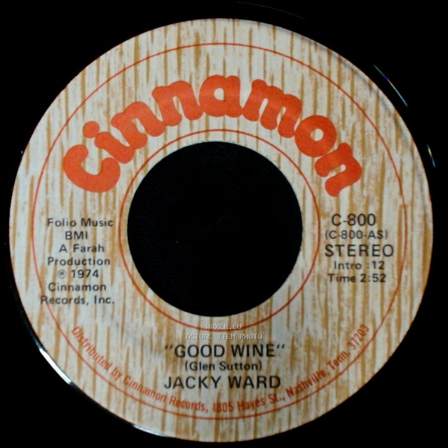 Jacky Ward - Good Wine / Reachin' For You side A