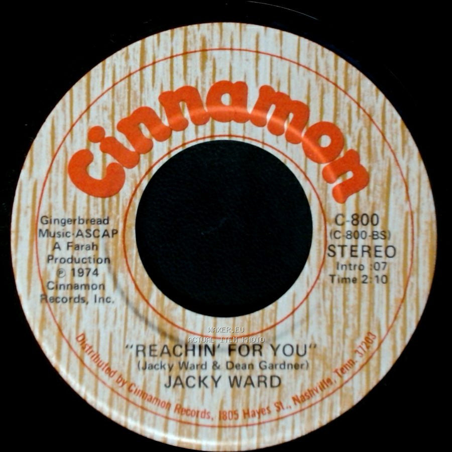 Jacky Ward - Good Wine / Reachin' For You side B