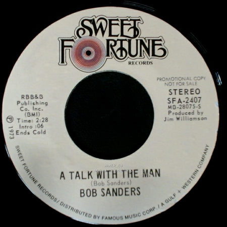 Bob Sanders - A Talk With The Man / A Talk With The Man side B