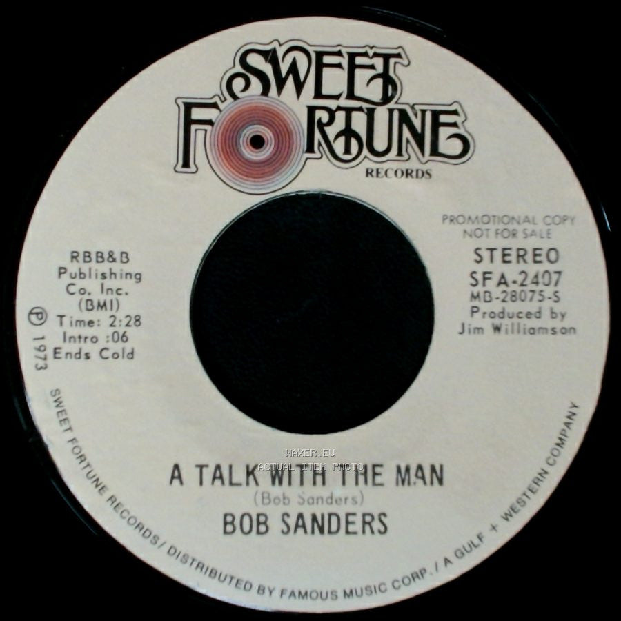 Bob Sanders - A Talk With The Man / A Talk With The Man side B