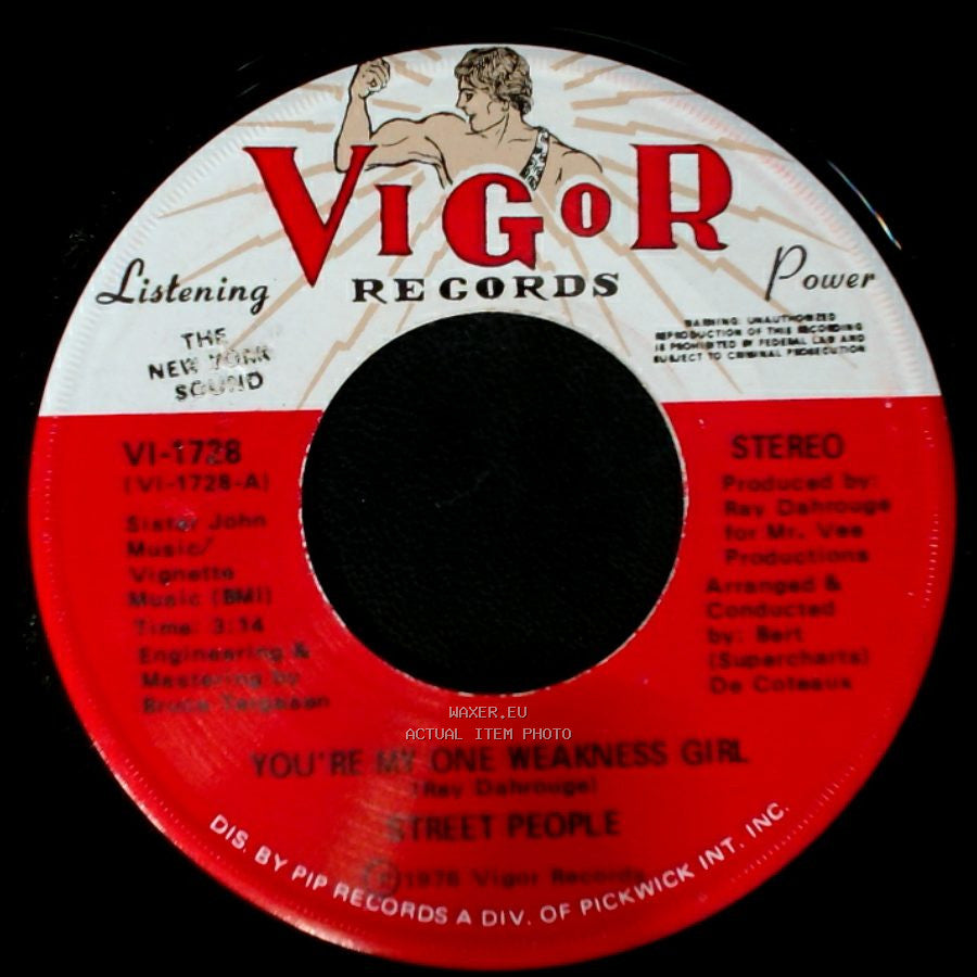 Street People - You're The Girl I Love / You're My One Weakness Girl side B
