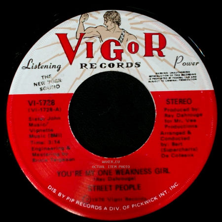 Street People - You're The Girl I Love / You're My One Weakness Girl side B