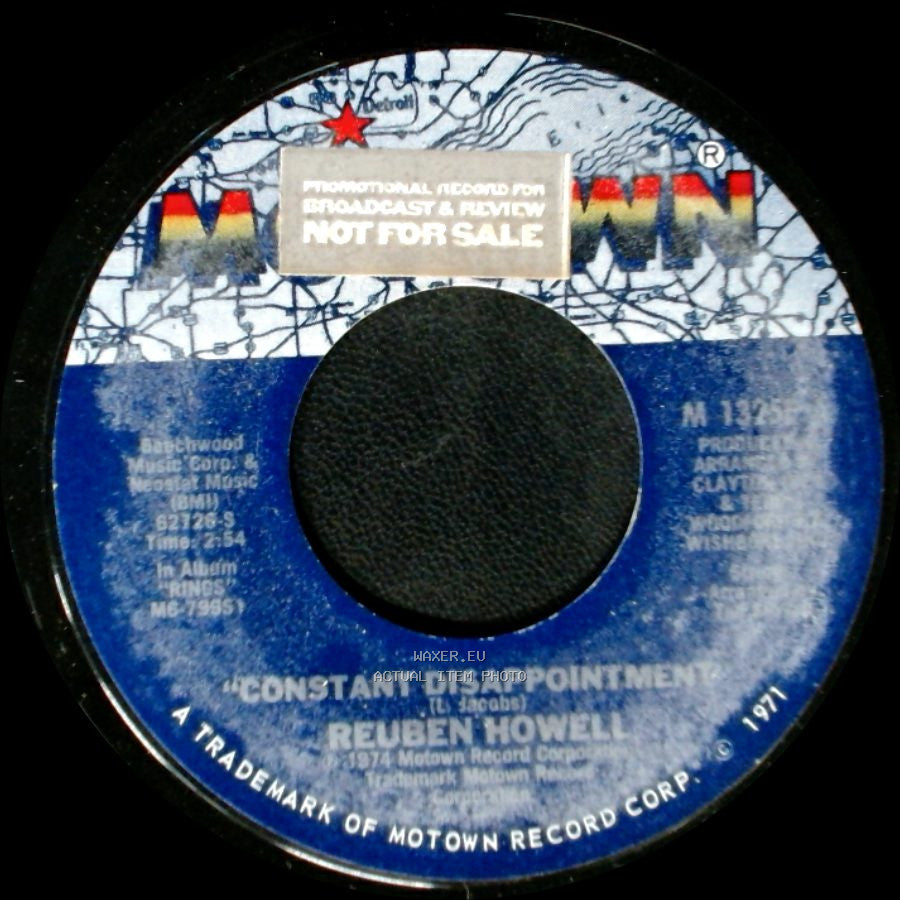 Reuben Howell - Constant Disappointment / I Believe (When I Fall In Love It Will Be Forever) side A