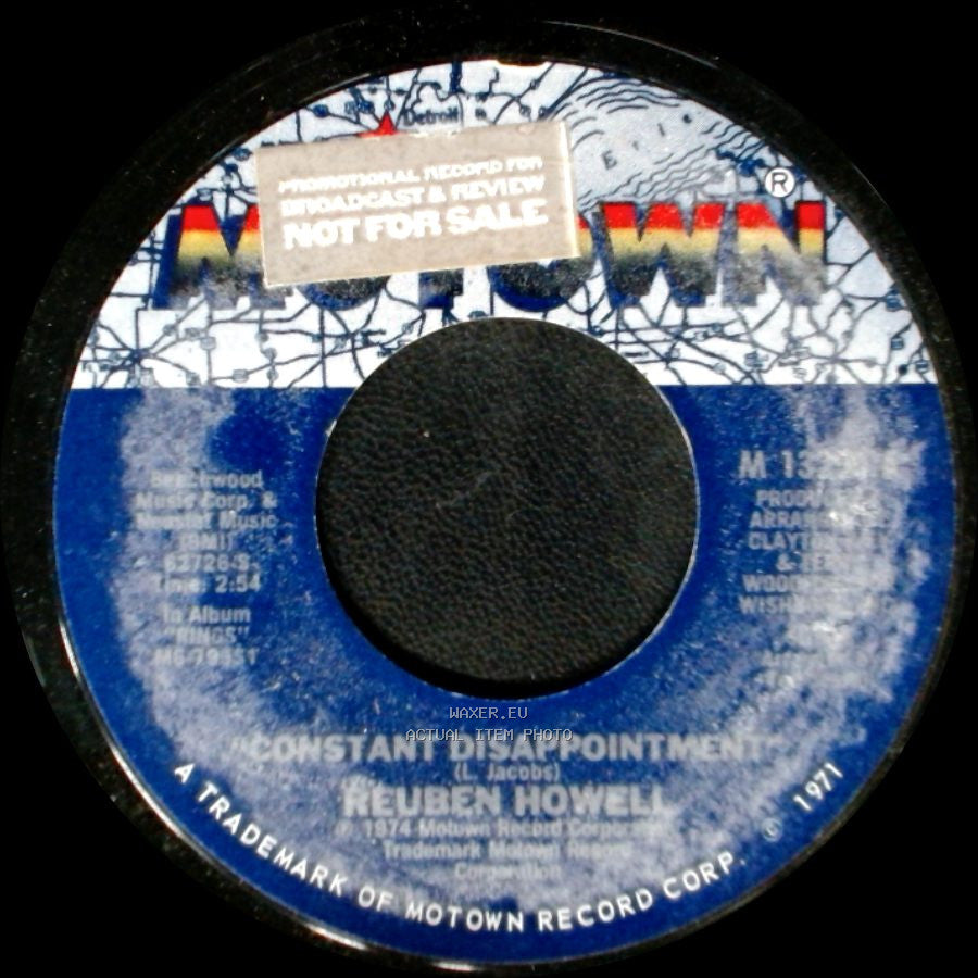 Reuben Howell - I Believe (When I Fall In Love It Will Be Forever) / Constant Disappointment side B