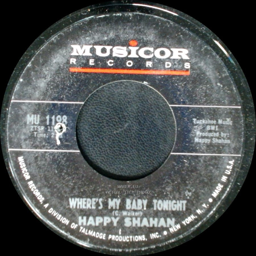 Happy Shahan - Let's Shake Hands / Where's My Baby Tonight side A
