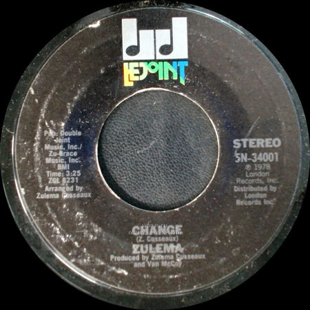 Zulema - Change / Hanging On To A Memory side A