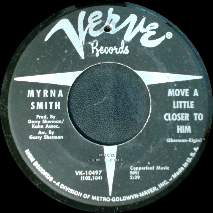 Myrna Smith - Sound Of Tears / Move A Little Closer To Him side B