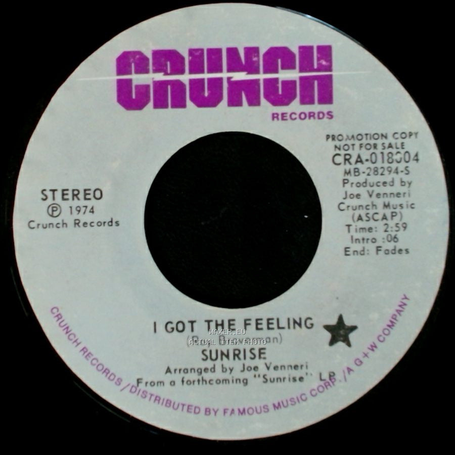 Sunrise - The Road Home / I Got The Feeling side B