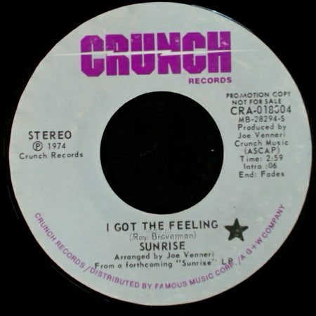 Sunrise - The Road Home / I Got The Feeling side B