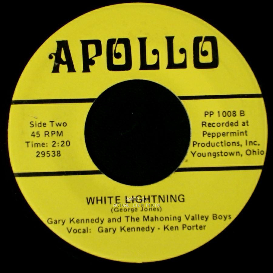 Gary Kennedy And The Mahoning Valley Boys - Sing Me Back Home / White Lightning side B