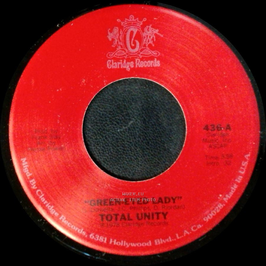 Total Unity - Green-Eyed Lady / Green-Eyed Lady Part Two side A