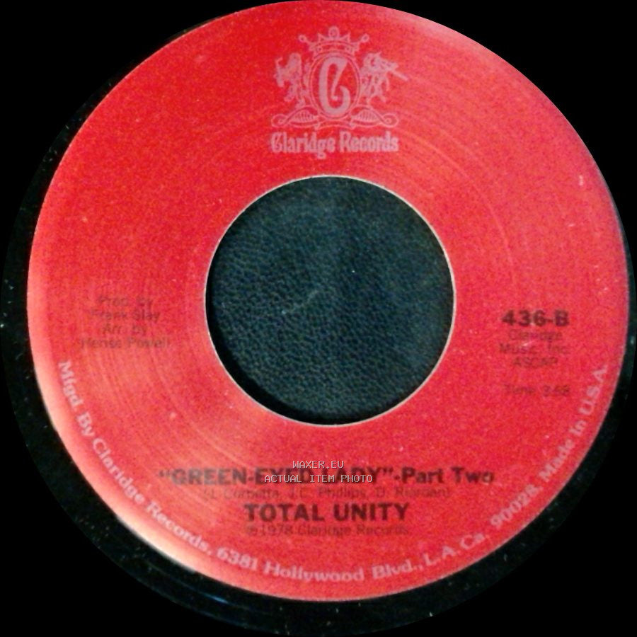 Total Unity - Green-Eyed Lady / Green-Eyed Lady Part Two side B