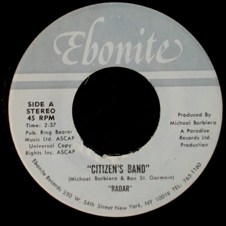 Citizen's Band - Radar / "Dance" "Radar" side A