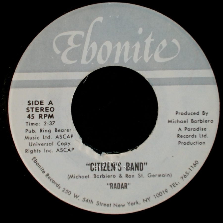 Citizen's Band - Radar / "Dance" "Radar" side A