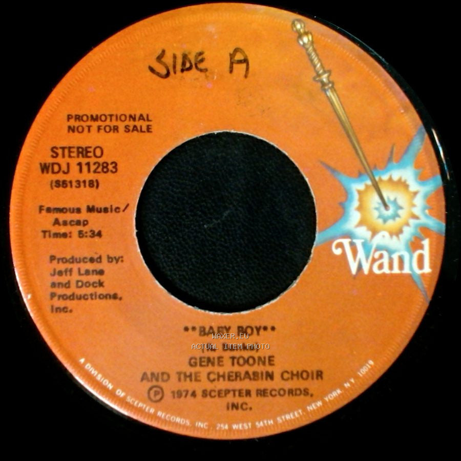 Gene Toone And The Cherabin Choir - Baby Boy / He Outdid Himself side A