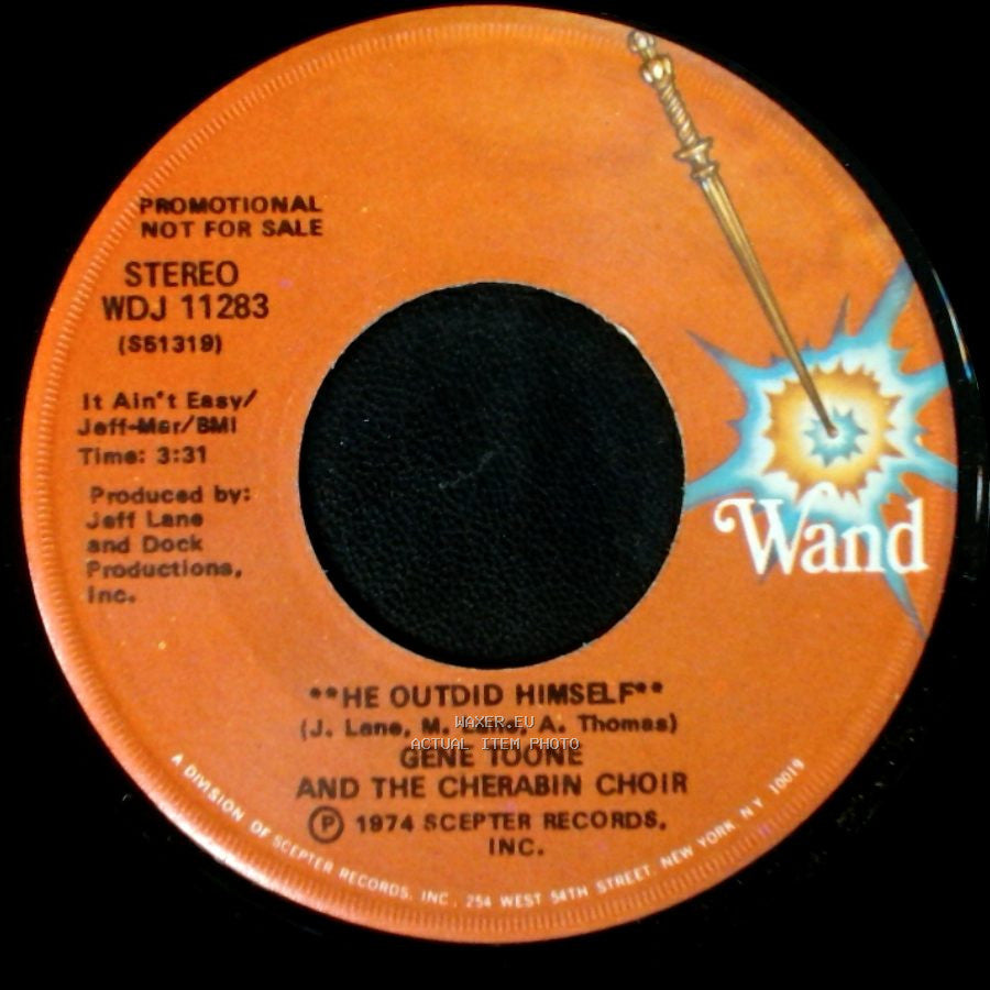Gene Toone And The Cherabin Choir - Baby Boy / He Outdid Himself side B