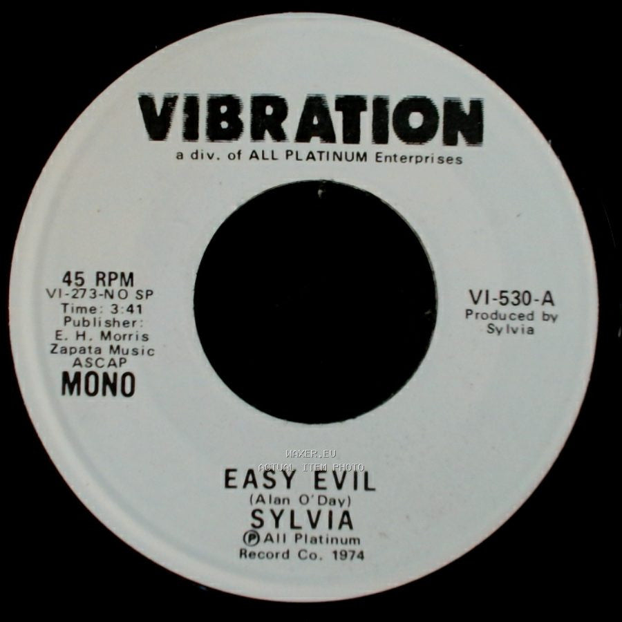 Sylvia - Easy Evil / Easy Evil side B