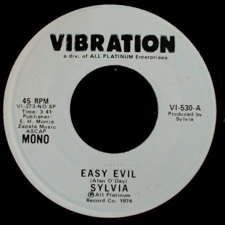 Sylvia - Easy Evil / Easy Evil side B