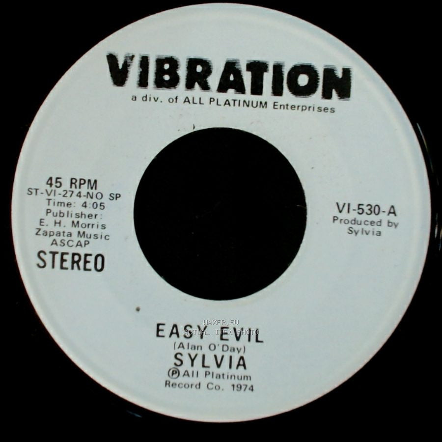 Sylvia - Easy Evil / Easy Evil side B