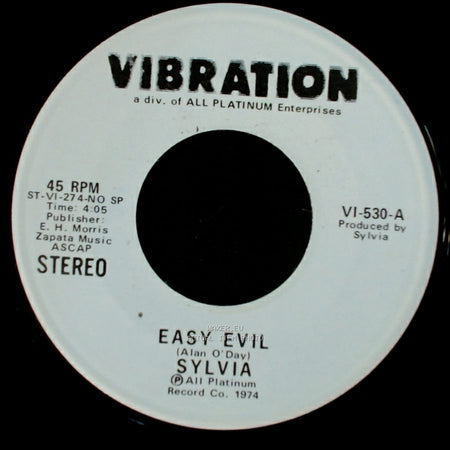 Sylvia - Easy Evil / Easy Evil side B