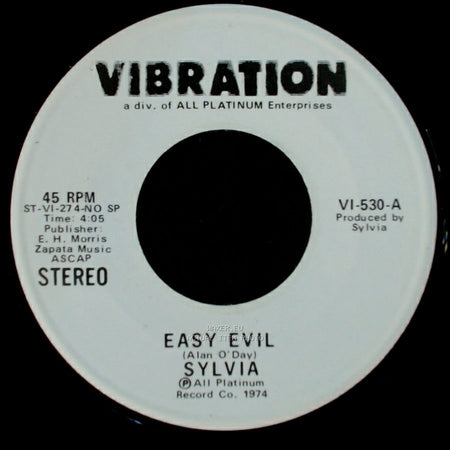 Sylvia - Easy Evil / Easy Evil side B