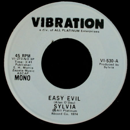 Sylvia - Easy Evil / Easy Evil side B