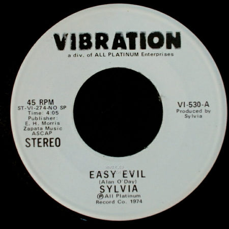 Sylvia - Easy Evil / Easy Evil side B
