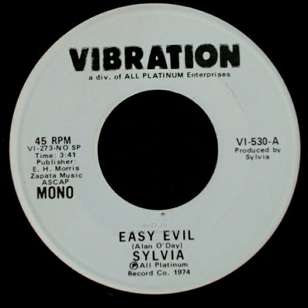 Sylvia - Easy Evil / Easy Evil side B