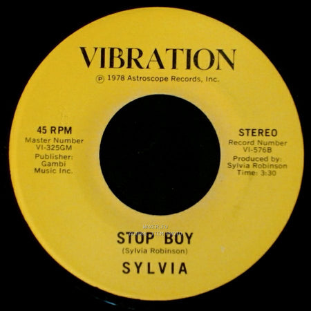 Sylvia - Stop Boy / Automatic Lover side A