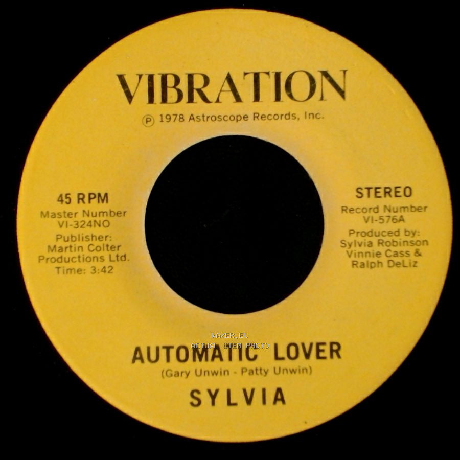 Sylvia - Stop Boy / Automatic Lover side A