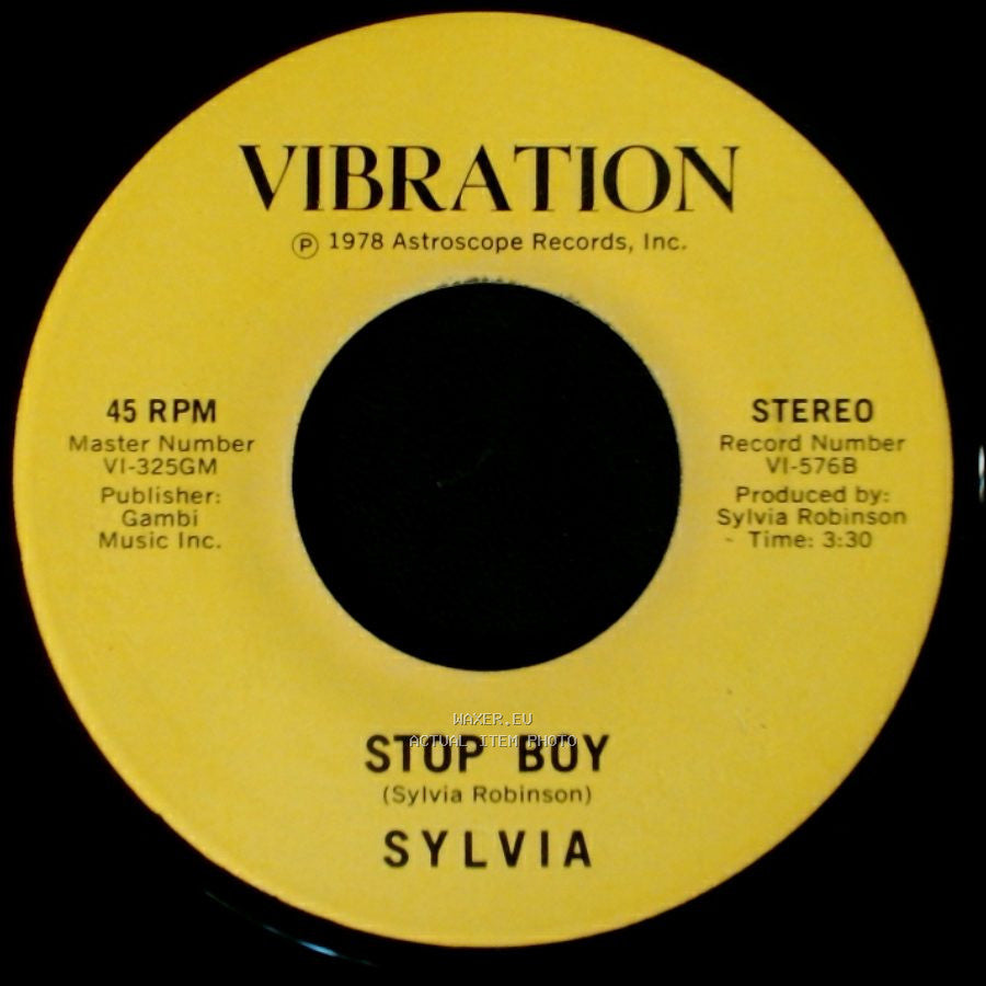 Sylvia - Stop Boy / Automatic Lover side A