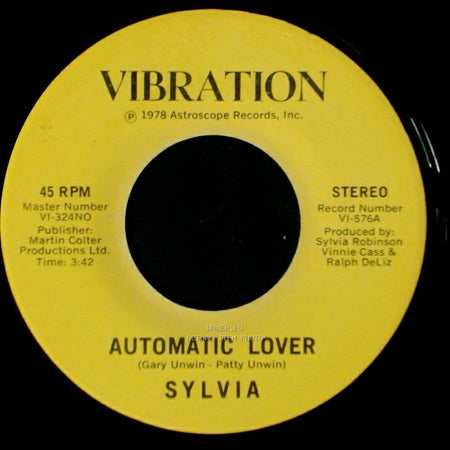 Sylvia - Stop Boy / Automatic Lover side B
