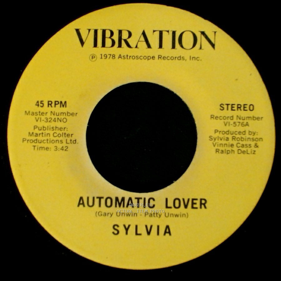 Sylvia - Stop Boy / Automatic Lover side A