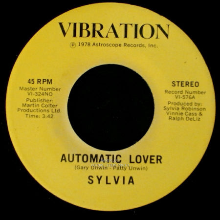 Sylvia - Stop Boy / Automatic Lover side A