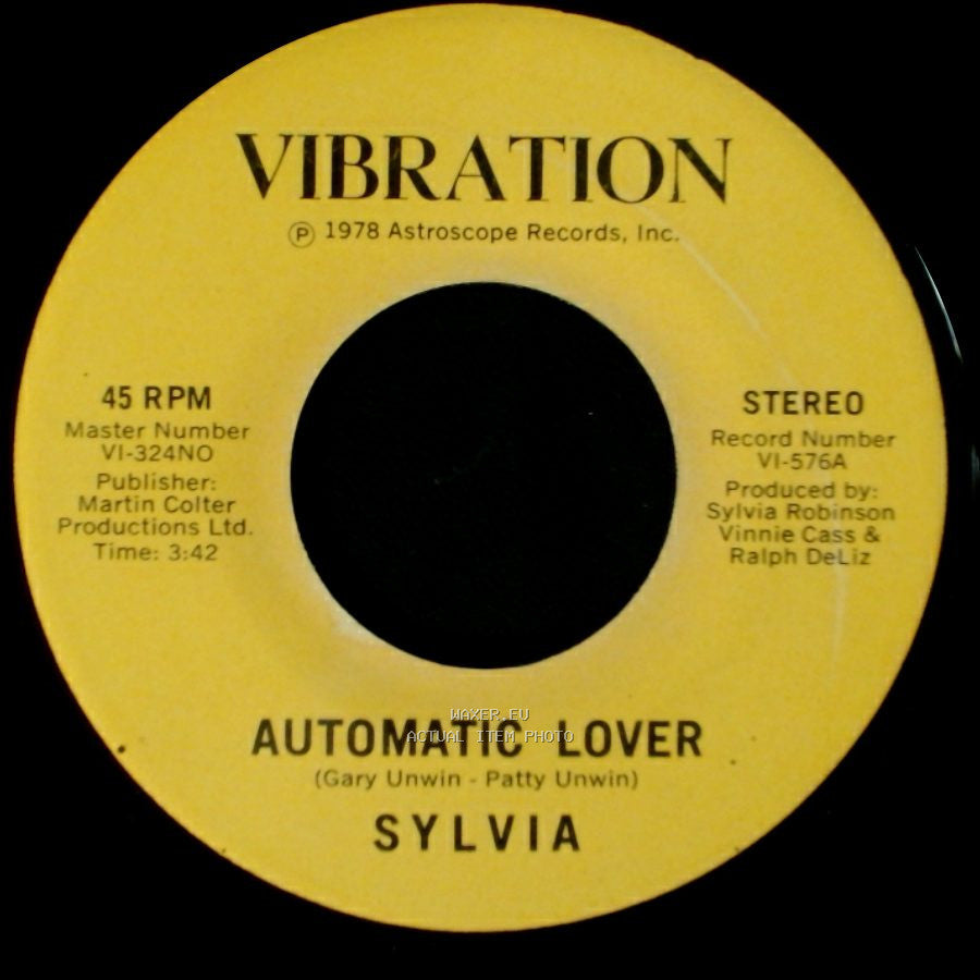 Sylvia - Stop Boy / Automatic Lover side A