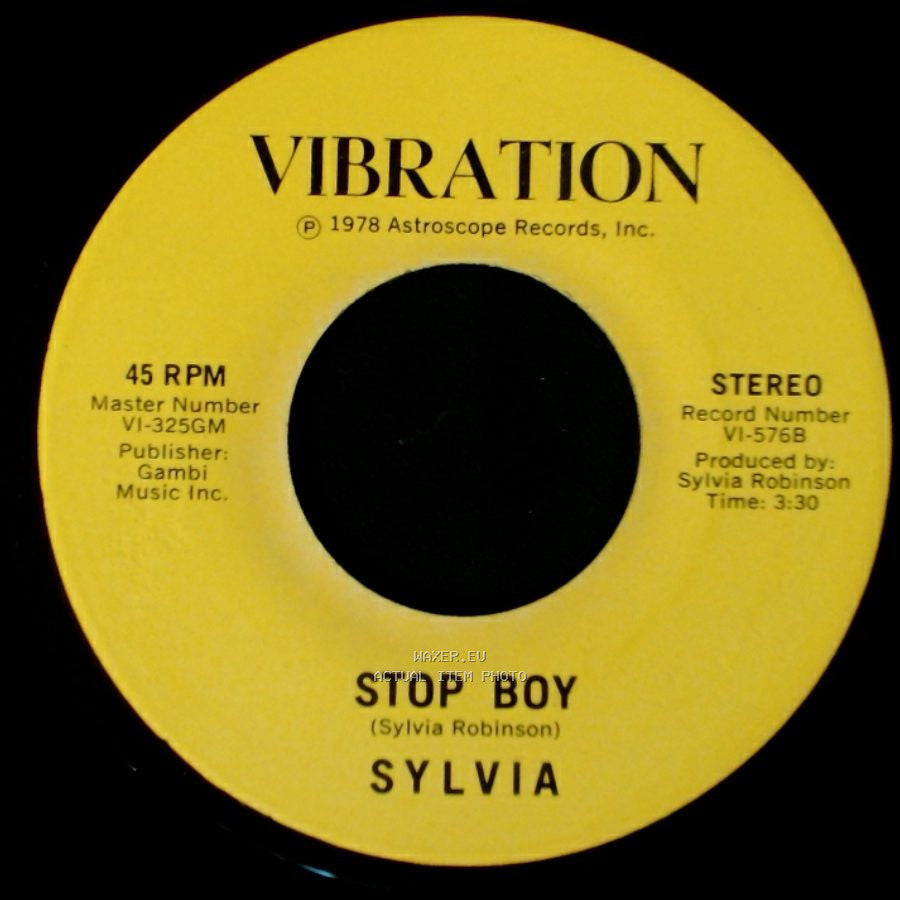 Sylvia - Stop Boy / Automatic Lover side A