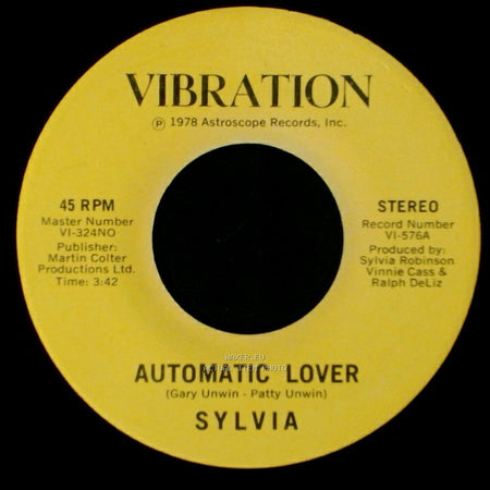 Sylvia - Stop Boy / Automatic Lover side B