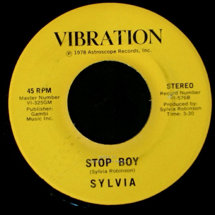 Sylvia - Stop Boy / Automatic Lover side A