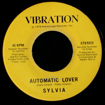 Sylvia - Stop Boy / Automatic Lover side B