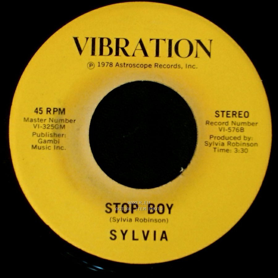 Sylvia - Stop Boy / Automatic Lover side A