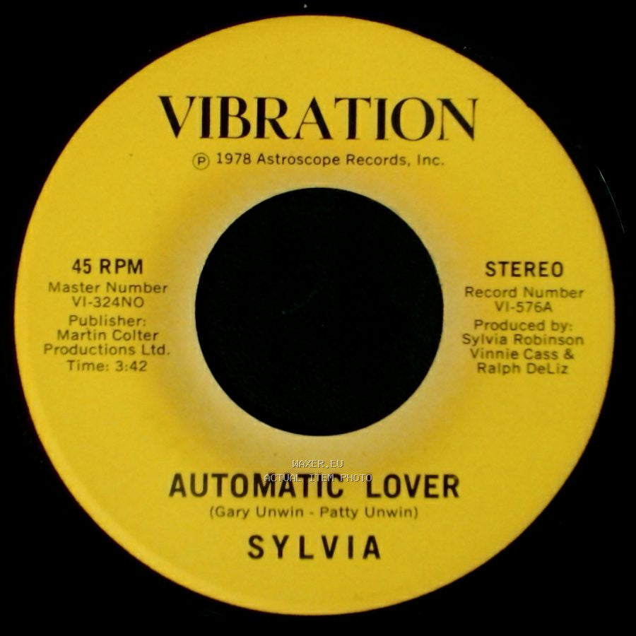 Sylvia - Stop Boy / Automatic Lover side A