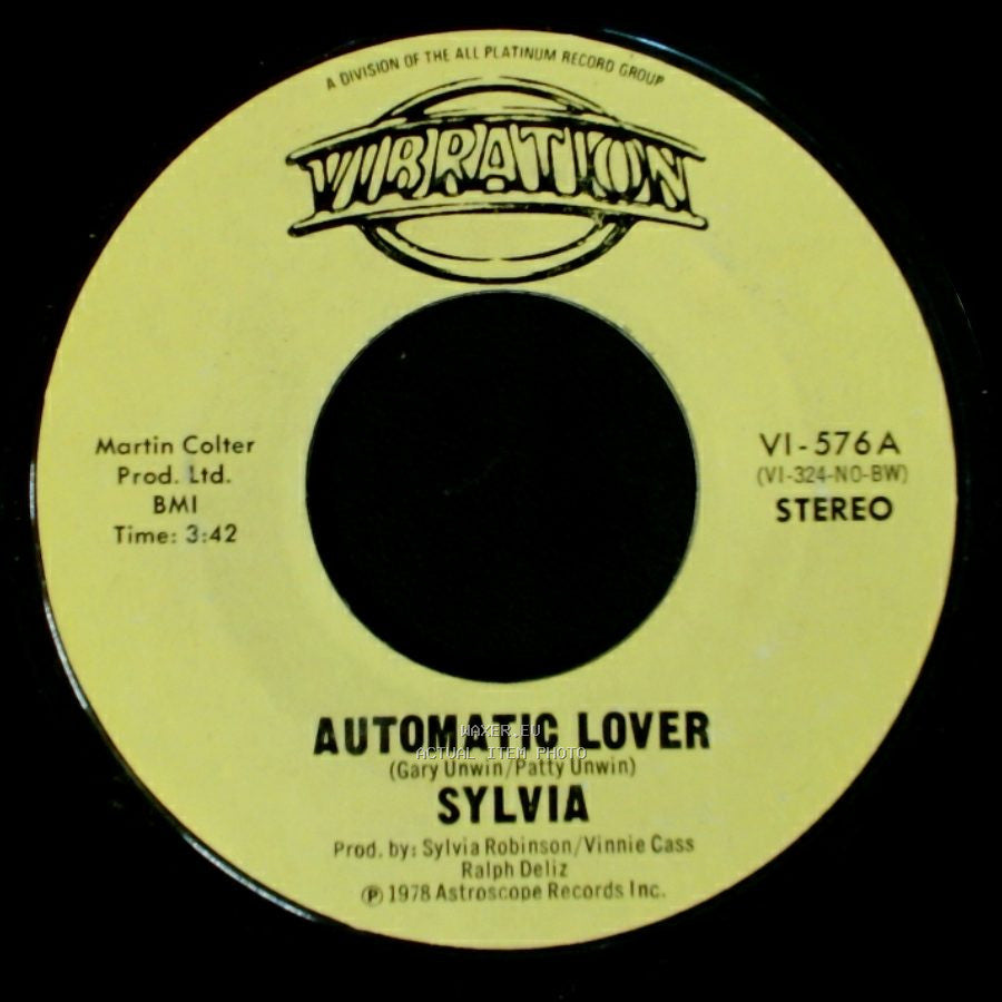Sylvia - Stop Boy / Automatic Lover side A