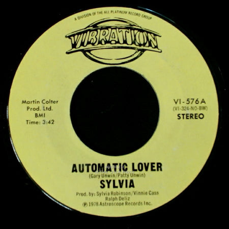Sylvia - Stop Boy / Automatic Lover side A