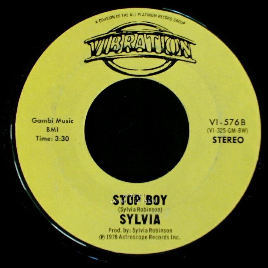 Sylvia - Stop Boy / Automatic Lover side B