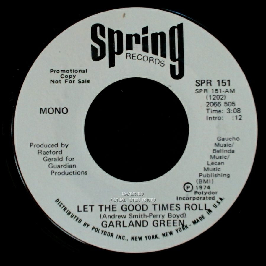 Garland Green - Let The Good Times Roll / Let The Good Times Roll side A