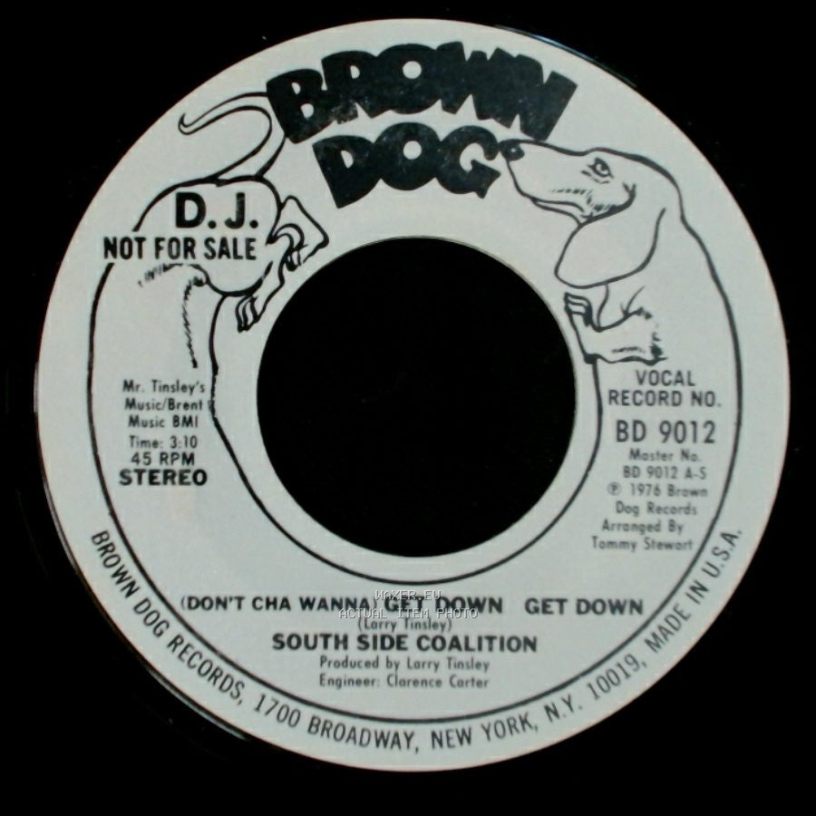 South Side Coalition - (Don't Cha Wanna) Get Down Get Down / (Don't Cha Wanna) Get Down Get Down side B
